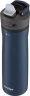 stay hydrated and stylish with contigo ashland chill 2.0 water bottle in blueberry stainless steel, 24 oz. logo