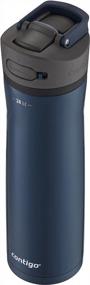 img 3 attached to Stay Hydrated And Stylish With Contigo Ashland Chill 2.0 Water Bottle In Blueberry Stainless Steel, 24 Oz.