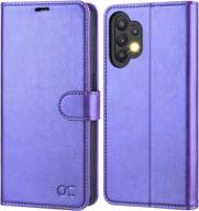 purple wallet case for galaxy a32 5g/ m32 5g - rfid blocking flip folio with card holders, kickstand, and shockproof tpu inner shell - compatible phone cover for men and women (6.5 inch) by ocase logo