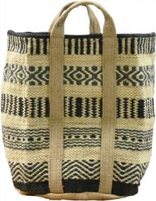 img 3 attached to Large Jute Storage Basket - Perfect For Blankets, Shoes, Books & More!
