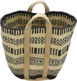 img 4 attached to Large Jute Storage Basket - Perfect For Blankets, Shoes, Books & More!