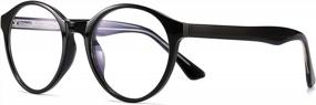 img 4 attached to Модные компьютерные очки «кошачий глаз» для женщин с технологией блокировки синего света от SUNGAIT