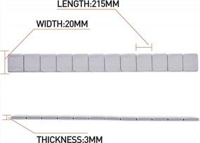 img 2 attached to AA22A4 - Высококачественные 4 упаковки клейких грузов для колес для легковых автомобилей, грузовиков, внедорожников и мотоциклов - низкопрофильные, типа EasyPeel, серые, 9 фунтов в коробке, 48 полос в коробке - 2304 шт.