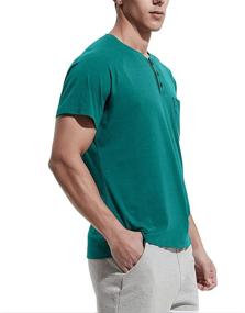 img 3 attached to 👕 NITAGUT Men's Summer Casual T-Shirts with Placket - Top Choice in Men's Clothing Shirts