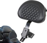 aufer black adjustable plug-in driver rider backrest tailored for 🔌 touring models road king street glide road glide electra glide 1997-2022 логотип