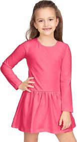 img 4 attached to CAOMP Sleeve Organic Spandex Patterned Girls' Clothing : Dresses