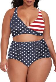 img 4 attached to Sovoyontee Womens Waisted Swimsuit Bathing Women's Clothing at Swimsuits & Cover Ups