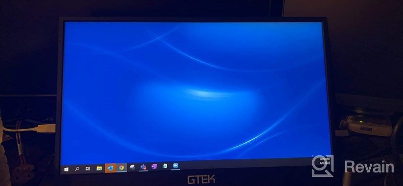 img 1 attached to 🔊 GTEK Portable Monitor: Ultrawide Screen, 1920X1080, Blue Light Filter, 60Hz, Built-In Speakers review by Lake Graham