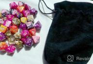 img 1 attached to 5 Sets Of Black Polyhedral Dice W/ Velvet Bag - Perfect For D&D, RPG & MTG! review by Antoine Collins