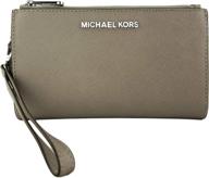 michael kors travel wristlet saffiano women's handbags & wallets via wristlets logo