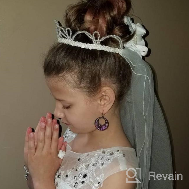 img 1 attached to Flower Dresses Vintage Communion Pageant review by Preston Molden