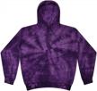 tie dye pullover hoodie for youth & adults - colortone brand logo