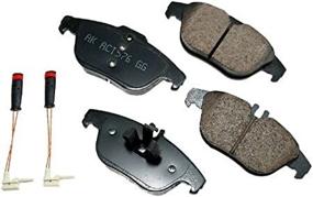 img 2 attached to Akebono-EUR1341 Grey Brake Pad Set: Superior Performance and Reliability