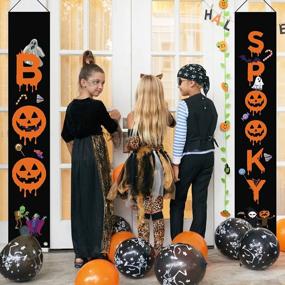 img 2 attached to Welcome Trick Or Treaters In Style With Outdoor Halloween Decorations & Signs