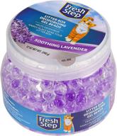 🐱 fresh step lavender scented litter box deodorizing gel beads: effective pet odor eliminator & air freshener - 12 oz logo