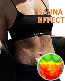 img 3 attached to Adjustable Waist Trimmer Belt For Women & Men - Sweat Training & Sauna Benefits!