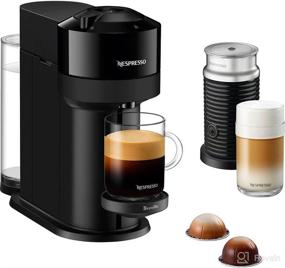 img 1 attached to ☕️ Ultimate Coffee Experience: Nespresso BNV550GLB Vertuo Next Espresso Machine with Aeroccino by Breville in Gloss Black