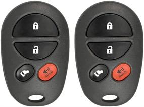 img 4 attached to 🔑 Keyless2Go Replacement Key Fob for Toyota Sienna with FCC ID GQ43VT20T - 2 Pack: Enhanced Keyless Entry Solution