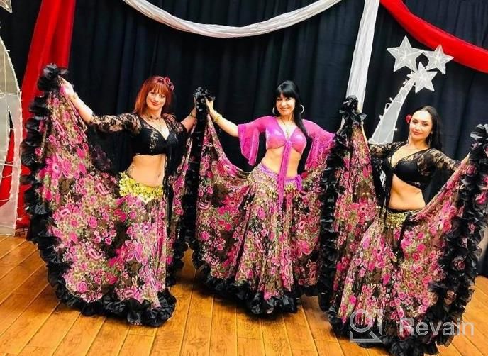 img 1 attached to Discover The Elegance Of Belly Dancing With ROYAL SMEELA Chiffon Skirts For Women review by Dave Rasic