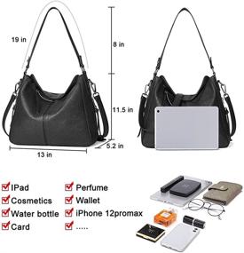 img 2 attached to CLUCI Handbags Leather Crossbody Shoulder Women's Handbags & Wallets ~ Hobo Bags