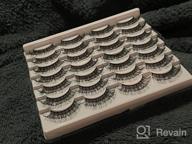 img 1 attached to Get The Perfect Anime Look With Manga Style Wispy Natural Faux Mink False Eyelashes Pack review by Juan Gomez