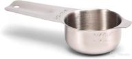 2lbdepot premium 18/8 stainless steel 1/4 cup measuring cup: accurate design for dry & liquid ingredients, stackable & nesting, one single cup logo