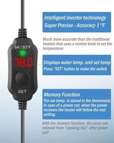 img 1 attached to Регулируемый погружной термостат для аквариума AquaMiracle