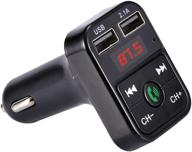 📻 saidian 1 pcs black fm transmitter bluetooth for car mp3 player usb charger audio adapter receiver hands-free calling - enhanced connectivity and convenience logo