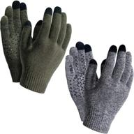 🧤 tsla men's texting gloves for anti-slip thermal weather accessories logo