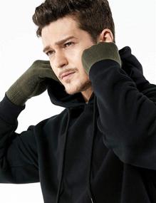 img 2 attached to 🧤 TSLA Men's Texting Gloves for Anti-Slip Thermal Weather Accessories