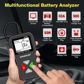 img 2 attached to 🚗 KINGBOLEN BM550 Car Battery Tester - 6V 12V 24V, 100-2000 CCA Voltage & Internal Resistance Tester, Accurate Digital Auto Battery Analyzer for Cars Trucks SUV ATV Boats Motorcycles