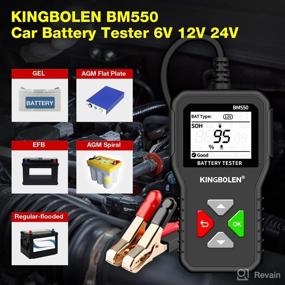 img 3 attached to 🚗 KINGBOLEN BM550 Car Battery Tester - 6V 12V 24V, 100-2000 CCA Voltage & Internal Resistance Tester, Accurate Digital Auto Battery Analyzer for Cars Trucks SUV ATV Boats Motorcycles