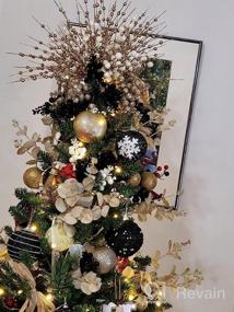 img 5 attached to Небьющиеся 3,15-дюймовые рождественские украшения из пенопласта - набор из 12 предметов для праздничного декора - ADXCO