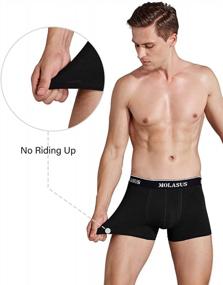 img 1 attached to Comfortable And Stylish Molasus Men'S Cotton Stretch Trunks - Pack Of 5