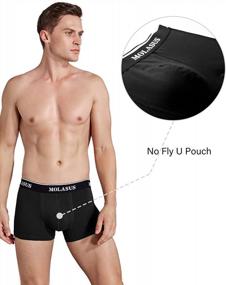 img 2 attached to Comfortable And Stylish Molasus Men'S Cotton Stretch Trunks - Pack Of 5