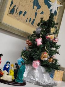 img 5 attached to 20 прозрачных наполняемых рождественских шаров - наполните их игрушками или сюрпризами для декора, рождественской елки, дней рождения, вечеринок, мероприятий (20 шаров - 80 мм / 3,15 дюйма)