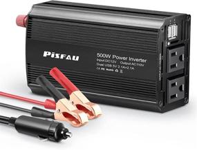 img 4 attached to 🚗 Efficient 500W Car Power Inverter: 12V to 110V with Dual USB Ports and AC Outlets