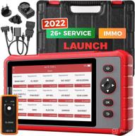 launch obd2 scanner crp909x: 2022 new oe-level full system scan tool with 26 reset services, abs bleeding, injector coding, immo, auto vin, and free update, plus tpms tool as gift logo