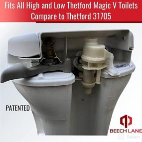 img 3 attached to 🚽 Thetford Magic V Toilets Water Module Assembly 31705 by Beech Lane - Patented Upgraded Design for Leak Resistance & Extended Valve Lifespan, High Performance (Natural), Designed in USA