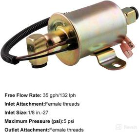 img 2 attached to 🔌 Onan Cummins Compatible Electrical Fuel Pump: 149-2620 A029F887 A047N929 - Top Quality and Reliability