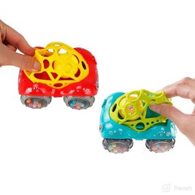 img 3 attached to 🚗 Rattle & Roll Car: Fun Infant Toys for 3 - 12 Months Old Boys and Girls, 5 Inch Vehicles (2 Pack)