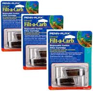 💧 penn-plax filt-a-carb universal carbon undergravel filter cartridge - 3 packs, 2 cartridges per pack: enhance water filtration efficiency logo