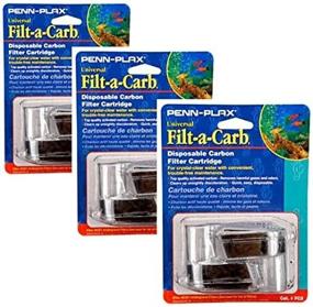 img 3 attached to 💧 Penn-Plax Filt-a-Carb Универсальный угольный подгрунтовый фильтр-картридж - 3 упаковки, по 2 картриджа в каждой: Повышает эффективность фильтрации воды.