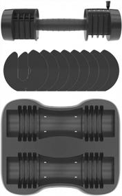 img 2 attached to Adjustable Dumbbell Set Free Weights - 12.5/27.5/44/55/66 Lbs For Men Women Full Body Workout Home Gym Fitness