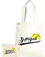 cotton canvas fashion shopping pcs softball women's handbags & wallets - shoulder bags logo