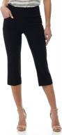 stylish comfortable capris for women: rekucci's wide waist with back lacing detail логотип