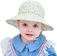 sun-safe baby girl hat with upf50+ and breathable cotton material by gzmm® logo