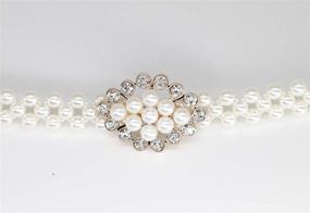 img 1 attached to Elevate Your Style with Elegant Rhinestone Amiveil Stretch Belts for Women's Accessories