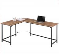 get productive with zenvida's modern l-shaped home office desk logo