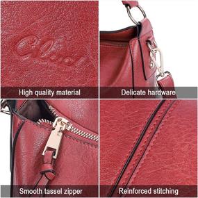 img 1 attached to CLUCI Handbags Leather Crossbody Shoulder Women's Handbags & Wallets : Hobo Bags